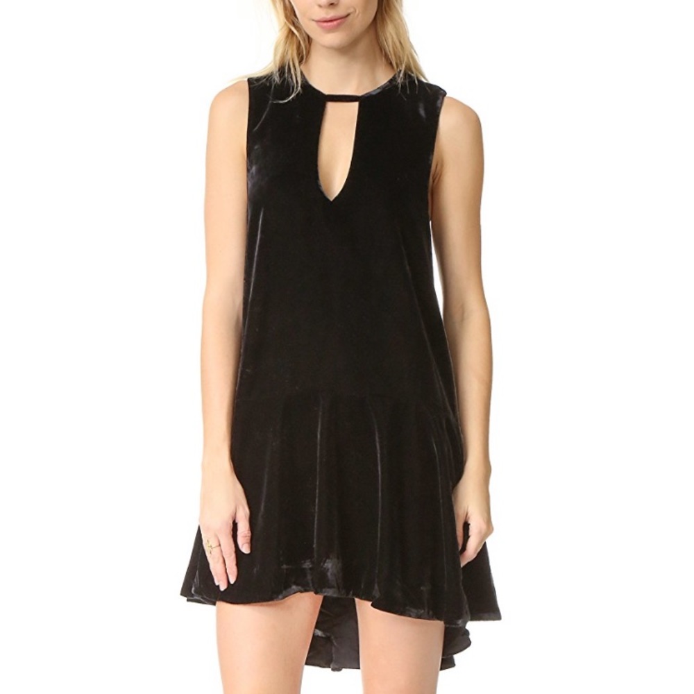 Free People Soft Focus Velvet Dress